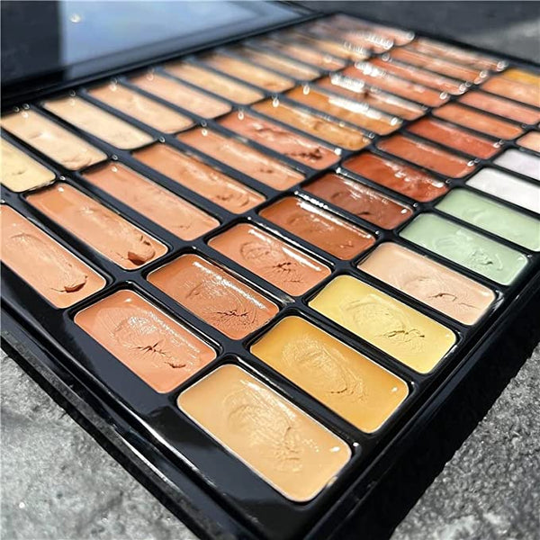 50 Colours Concealer Shades Cream Palette Full Coverage Face Contour Long-lasting High Coverage