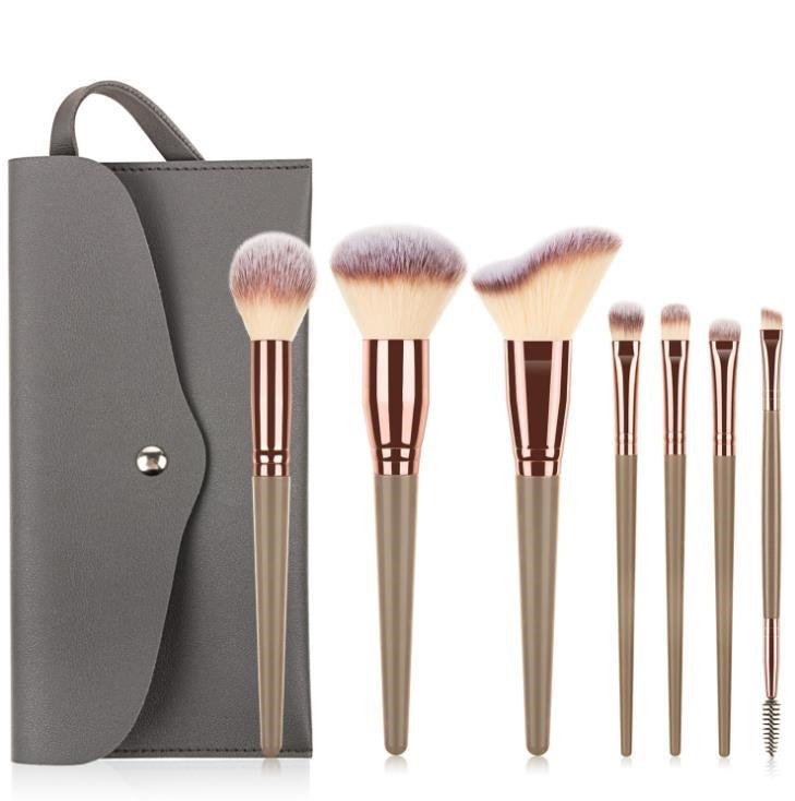 Makeup Brushes Set with Bag, 7/10/15 pcs Powder Foundation Highlight Concealer Eyeshadow Blending Eyebrow Liner Spoolie Brush Set